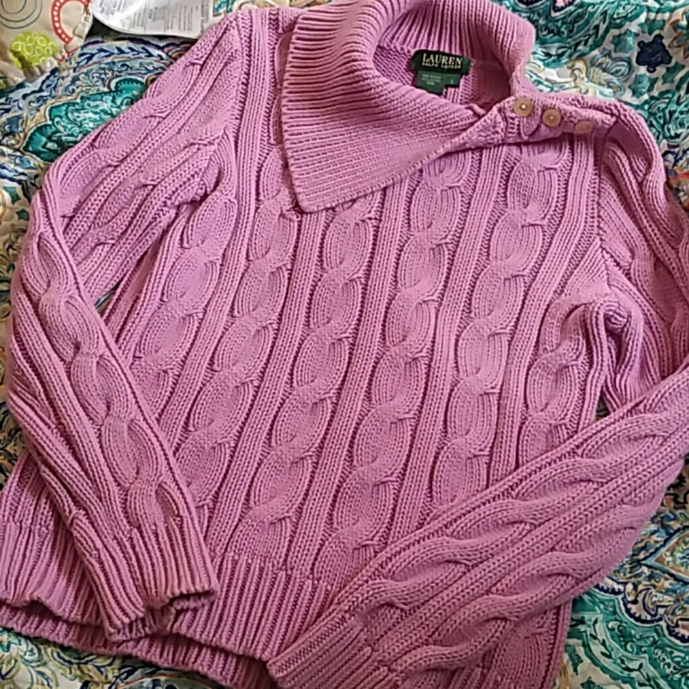 Ralph Lauren Sweater-Pinkish Purple Size L